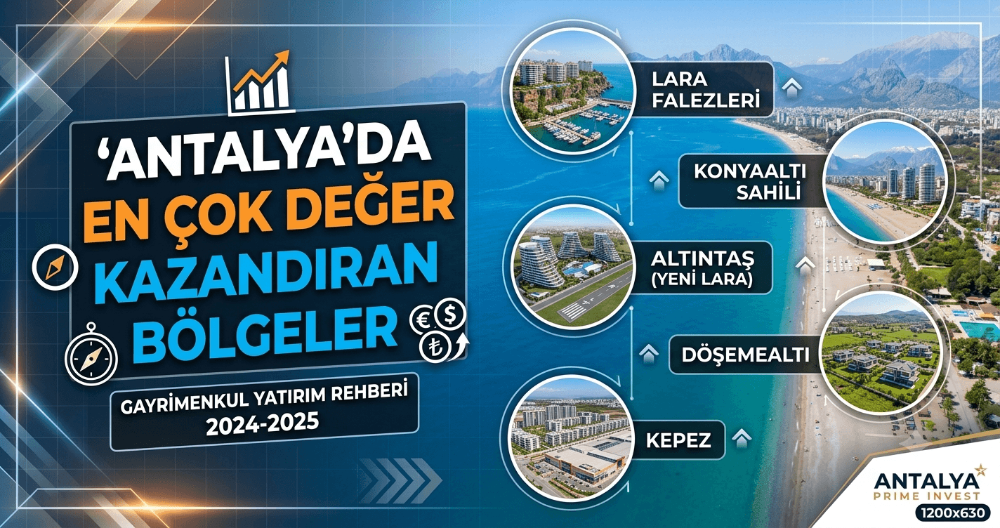 Antalya'da En Çok Değer Kazandıran Bölgeler