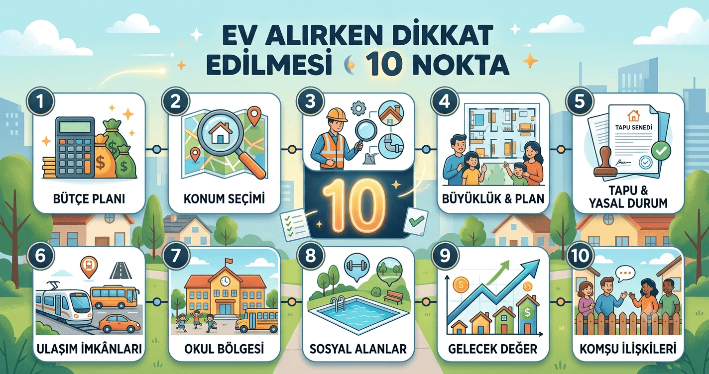 Ev Alırken Dikkat Edilmesi Gereken 10 Nokta