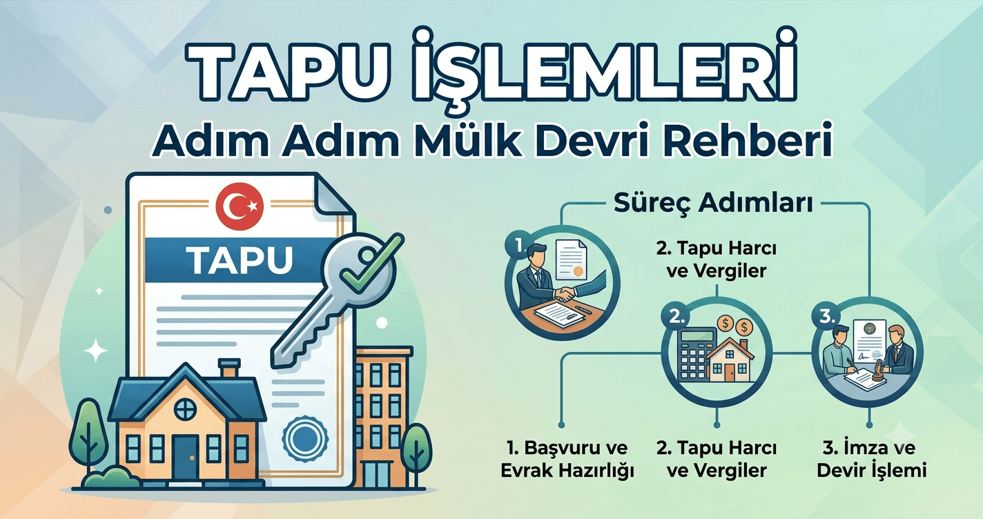 Tapu İşlemleri: Adım Adım Mülk Devri Rehberi